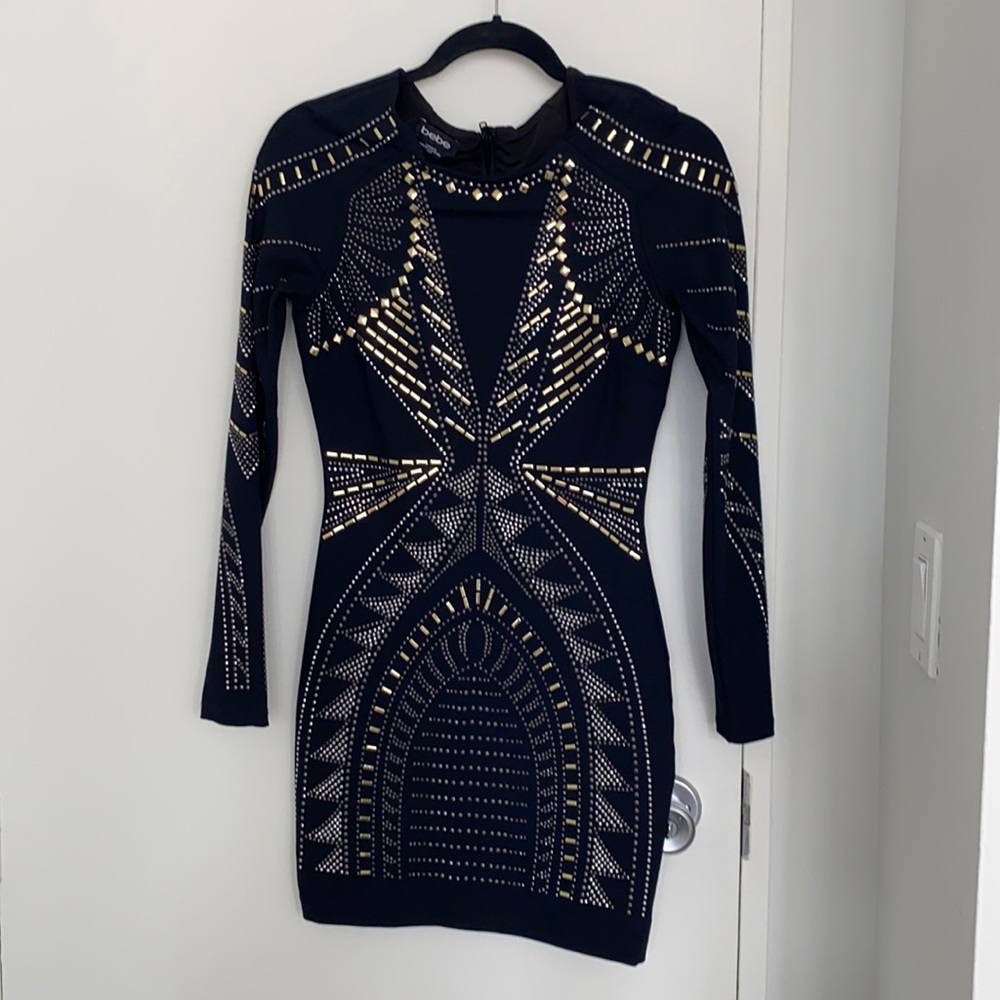 Long sleeve tight mini dress